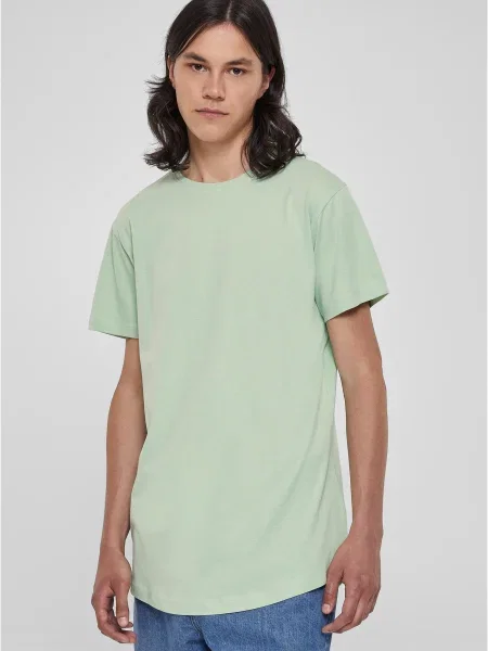 Tricou Urban Classics Big & Tall retro lung verde