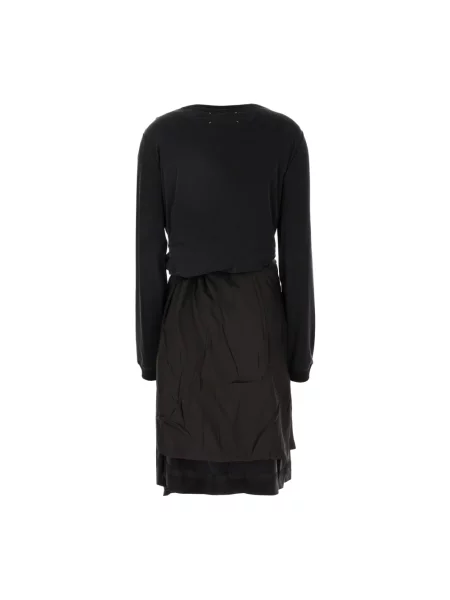 Sukienka Maison Margiela drapowana czarna