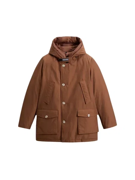 Parka Woolrich brązowa