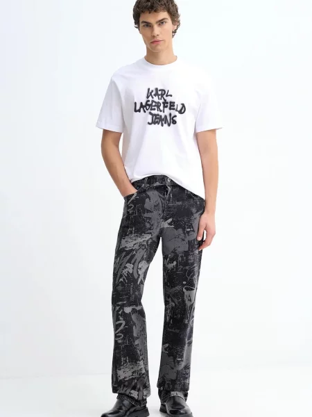Karl Lagerfeld Jeans tričko biela