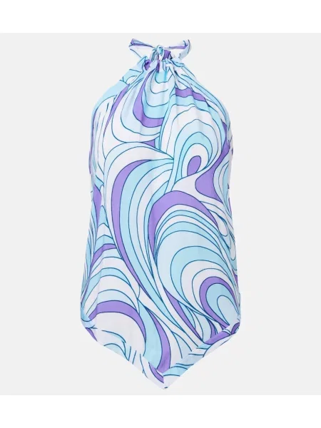 Top Melissa Odabash cu imagine cu gât halter