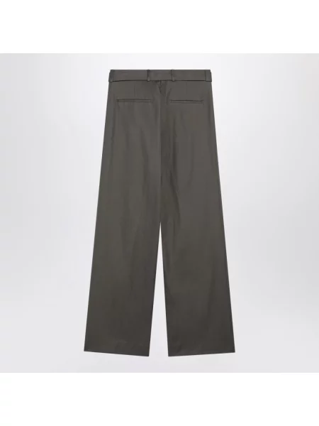 Spodnie Dries Van Noten wełniane brązowe