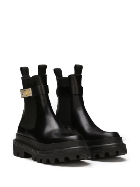 Botine chelsea Dolce & Gabbana din piele negru