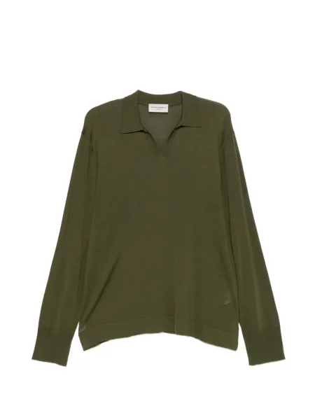 Hanorac Officine Générale cu decolteu în V verde