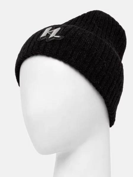 Karl Lagerfeld căciulă K/MONOGRAM negru alb