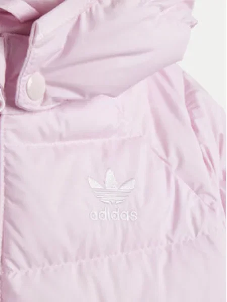 Adidas Pūkinė striukė adicolor rožinė