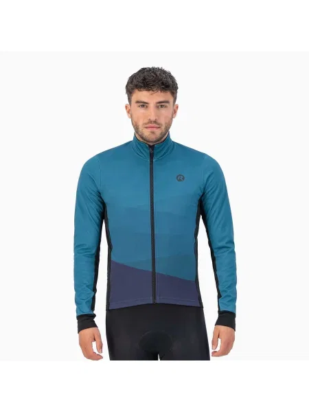 Мъжко яке за колоездене Rogelli Tarax Winter Jacket blue синьо
