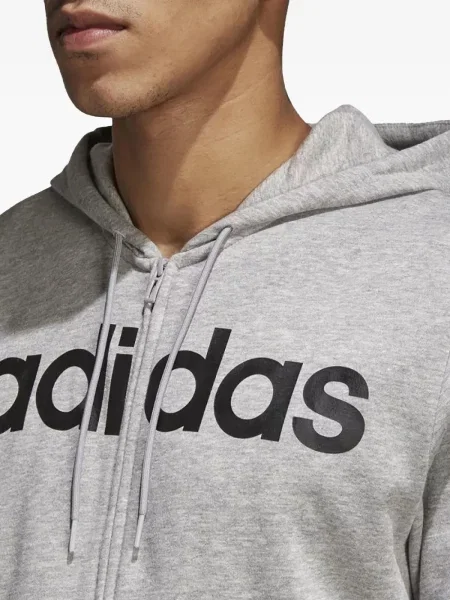 Tricou Adidas alergare din fleece streetstyle gri
