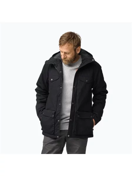 Geacă de vânt pentru bărbați Fjällräven Greenland Winter black negru