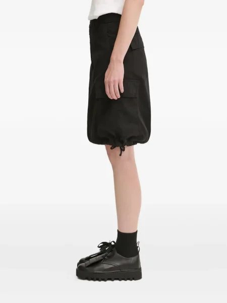 Fustă midi Carhartt Wip până la genunchi negru
