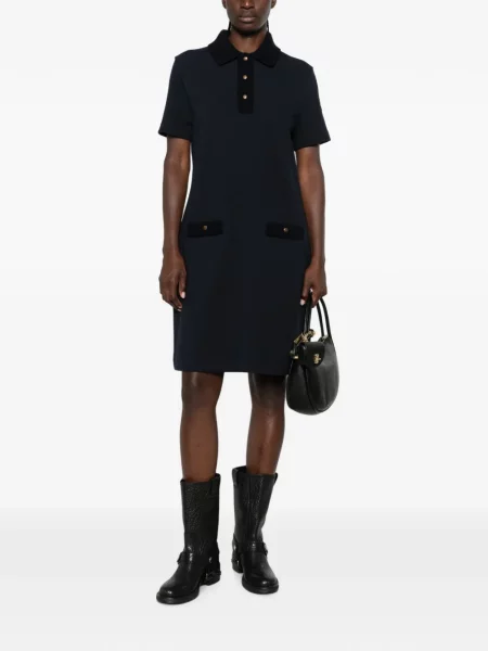 Scurt rochie mini Moncler cu autograf albastru