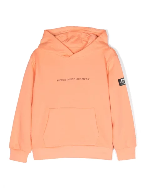 Bluza z kapturem dziecięca Ecoalf pomarańczowa
