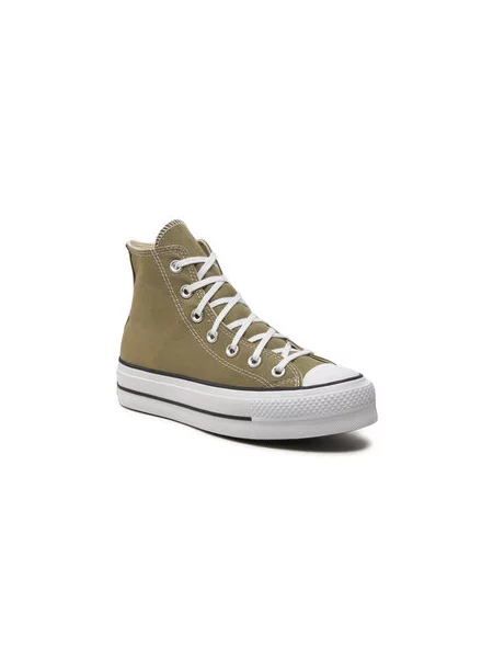 Converse Plátěnky Chuck Taylor All Star Lift Khaki bílé