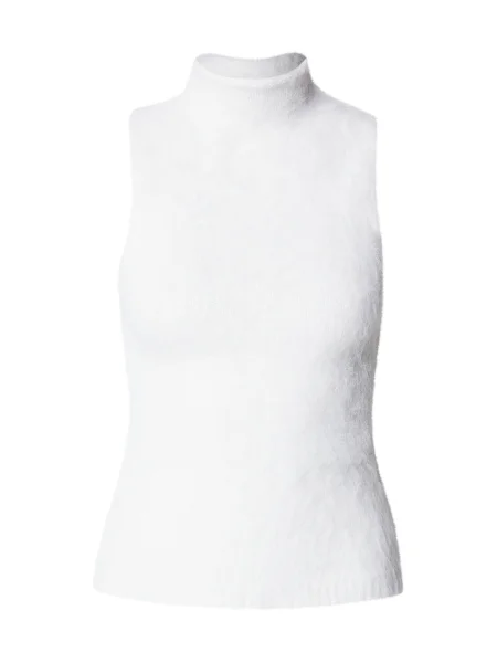 TOPSHOP Top brodat alb
