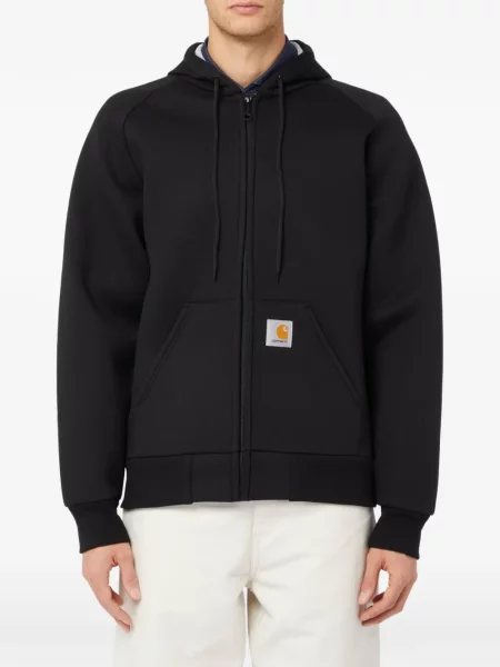 Mikina s kapucí Carhartt Wip s autogramem černá