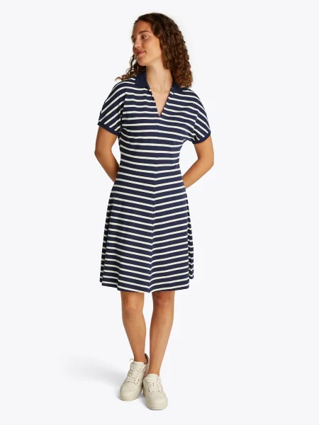 Tommy Hilfiger Rochie de zi Bleumarin alb