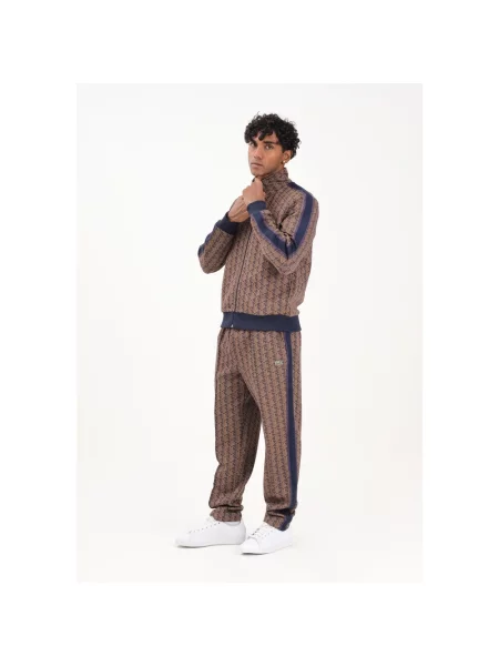 Spodnie Lacoste velvet/date Brown brązowe