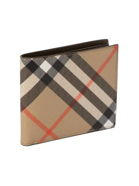 Portfel Burberry klasyczny płócienny beżowy