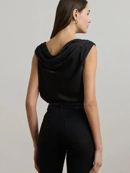 Блузка Lauren Ralph Lauren однотонна рожевий