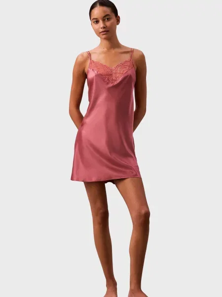 Ночная рубашка Calvin Klein розовая