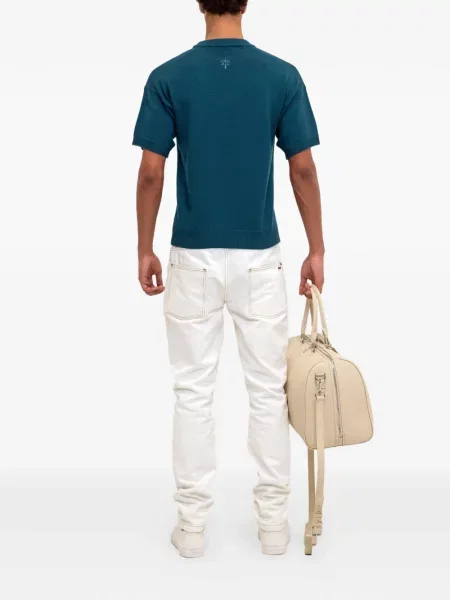 Tricou Place Of ëlms cu decolteu rotund albastru