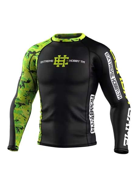 Koszulka sportowa Rashguard do MMA EXTREME HOBBY NEO WARRIOR zielona
