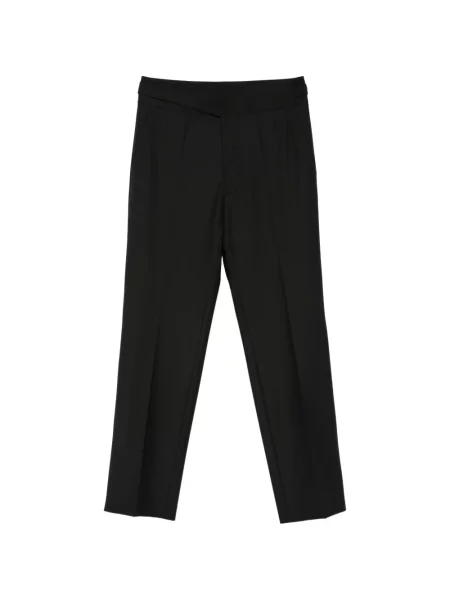 Pantaloni croiți Patrizia Pepe negru