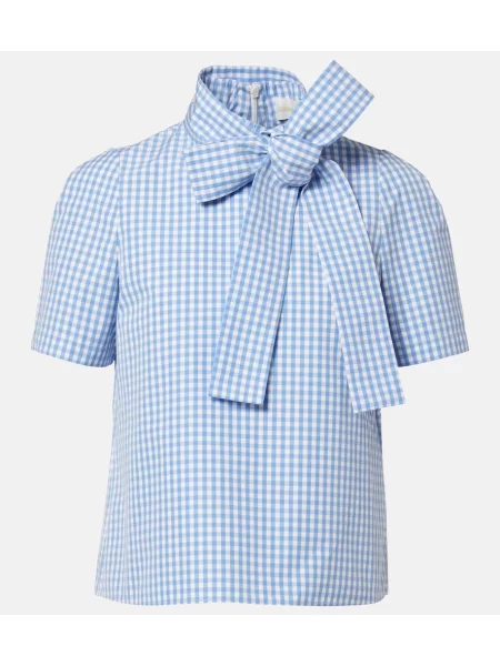 Top Shushu/tong cu funde albastru