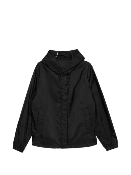 Geacă Moncler cu glugă negru