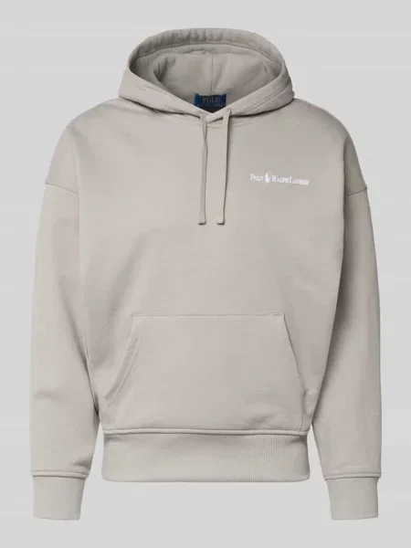Polo Ralph Lauren bluza HEAVY WT FLEECE z kapturem gładka szary