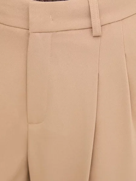 Штани OUI широкі висока посадка бежевий