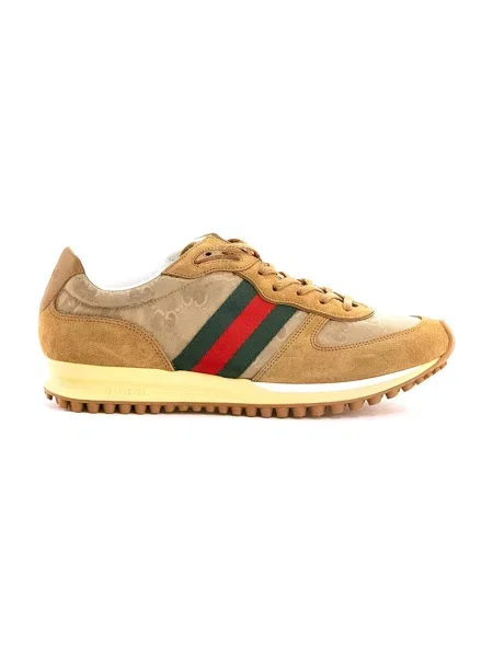 Sneakersy Gucci brązowe