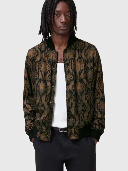 AllSaints geaca bomber cu doua fete SOUNDVIEW de tranzitie negru