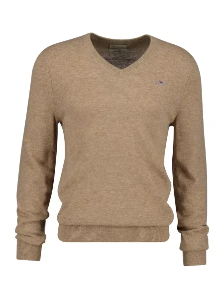 GANT Pulover Extrafine albastru închis / maro deschis / gri deschis / roșu alb