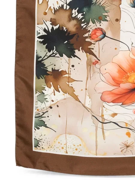 Fular D'aniello cu model floral cu imagine