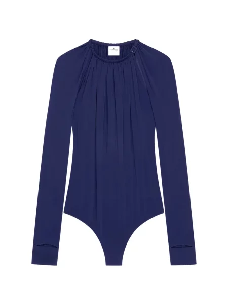 Bluzka Courreges na sprzączkę niebieska