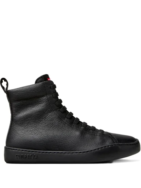 Botine Camper cu șireturi din piele negru