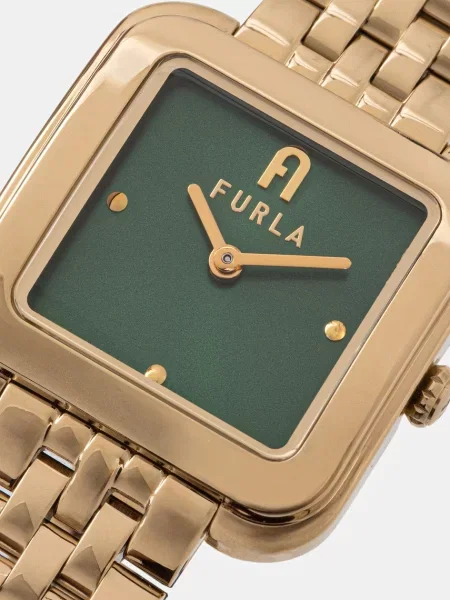 FURLA Ceas analogic Diamante auriu / închis verde