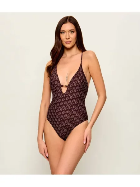 Karl Lagerfeld Jeans Costum de baie maro