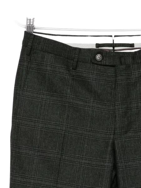 Pantaloni Incotex în carouri negru