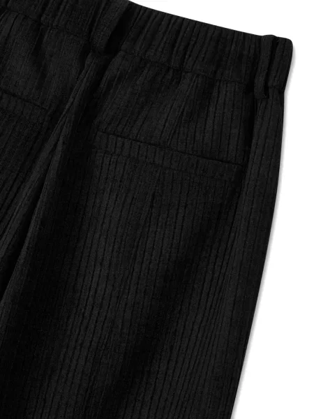 Pantaloni cargo Studio Tomboy de catifea cord negru