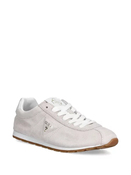 Fűzős szarvasbőr sneaker Guess rózsaszín