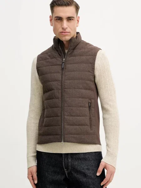 Hackett London vestă de tranziție maro