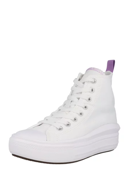 Pantofi Converse cu platformă alb