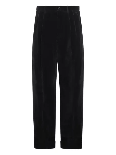 Pantaloni Valentino Garavani plisate albastru