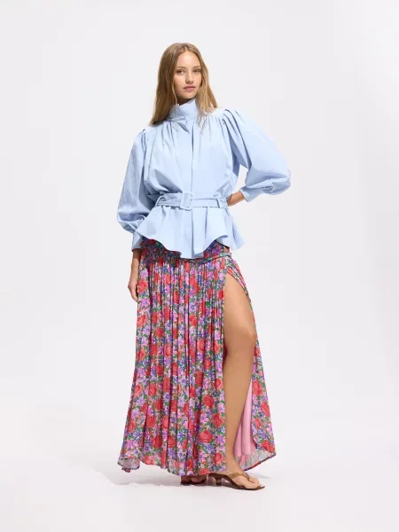 Куртка Reserved с поясом голубая