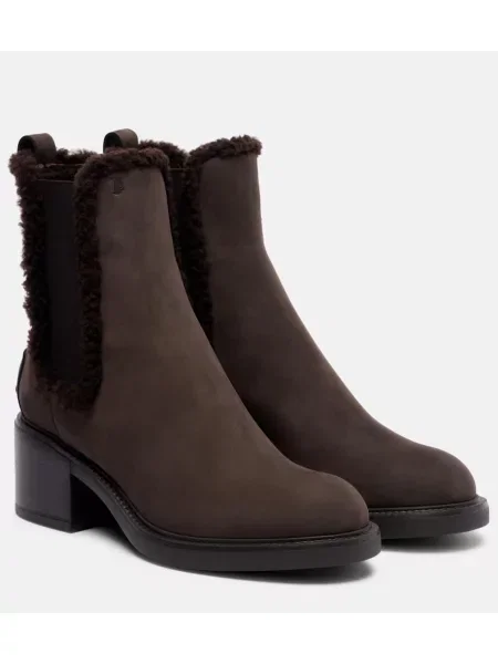 Botine chelsea Tod's din piele maro