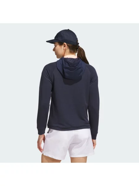 Kurtka COURSE CONTROL HYBRID QUARTER-ZIP HOODIE granatowa