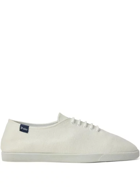 Briaunotas pusiau užtrauktukas zomšinės bokseriai Polo Ralph Lauren balta