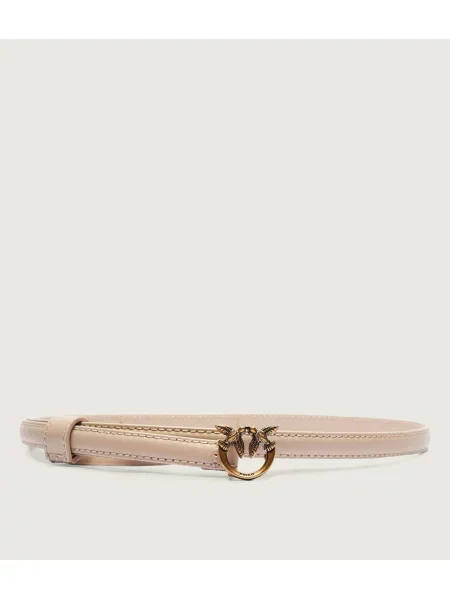 Pinko De piele curea LOVE BERRY bej